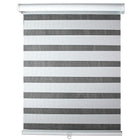 Modern Homes – Store de fenêtre sans cordon, diaphane, 36 pox 72 po, blanc-Il suffit d'ajuster le store à double couche pour que les panneaux s'alignent afin de créer une lumière douce et naturelle ou d'aligner les panneaux pour remplir tout le store afin de préserver l'intimité de la pièce