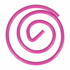 JAM Paper Colored Circular Paper Clips - Hot Pink Fuchsia - 2 Packs of 50-Premium paper clips made from high quality vinyl coated steel wire