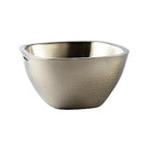 Elegance Stainless Steel Hammered Double Walled Square-Shape: Square