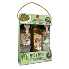 Collitali Italian Infused Pesto Olive Oil - Sicilian Salt with Basil and Mix for Pesto Gift Set-This Pesto gift set from Collitali features a selection of mix for pesto (16g), flavoured extra virgin olive oil for pesto (100ml), and Sicilian salt with basil (16g) in a refillable salt mill. 