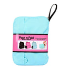 PACK N FOLD 50708 Foldable Lightweight Water-Resistant Backpack, Blue-1 front zipper pocket