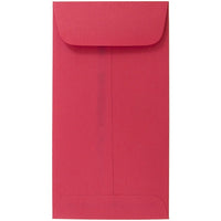 JAM Paper #7 Coin Envelopes, 3 1/2 x 6 1/2, Brite Hue Red, 50 Pack-Coin Envelopes