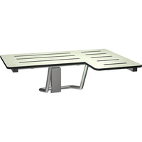 ASI Folding Shower Seat, Left Hand, Satin Finish-Shower seat - Left Hand