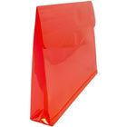 JAM Paper Enveloppes lettre en plastique, fermeture autoagrippante, exp. de 2 po, 9 3/4 x 13 po, rouge, 12/pqt-Ouverture : livret