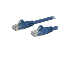 StarTech Cat6 Ethernet Patch Cable with Snagless RJ-45 Connectors, Blue, 2 ft (N6PATCH2BL)-RJ-45 connector-clip protectors eliminate cable snags and breaks during installation