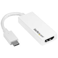 StarTech USB-C to HDMI Adapter, White (CDP2HDW)-Connect your MacBook, Chromebook or laptop with USB-C to an HDMI projector or television