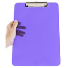 JAM Paper Plastic Clipboards, 9" x 13", Purple, 2 Pack (340926881g)-Purple