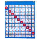 Learning Advantage 1-120 Pocket Chart, 27" x 31.89"-Different Colour on reverse side of number tiles to highlight patterns.