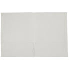 JAM Paper Chemise en fibres de coton recyclé faite à la main en Inde, 9 x 12 po, blanc métallique, 6/paquet-Dimensions : 12 po haut. x 9 po larg. x 0,2 po prof.