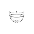 Azar Displays Plastic Bowl, Clear, 8" (700907)-Dimensions: 8" diameter