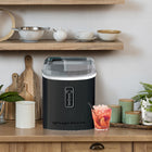 Frigidaire Stainless Steel Ice Maker - Black-Digital LED controls