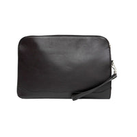 Ashlin LISBURN Slim Underarm Portfolio, Black-Zippered on 2 sides for easy access.