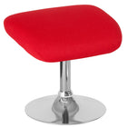 Flash Furniture Egg Series Ottoman - Red Fabric-Red Fabric Upholstery