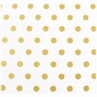 JAM Paper Gift Wrap - Polka Dot Wrapping Paper - 25 Sq Ft per Roll - White with Gold Foil Dots - 2 Pack-The perfect square footage for quickly and easily wrapping your presents