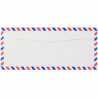 JAM Paper #10 Airmail Envelopes - 4.125" x 9.5" - White - 50 Pack -Size: #10 (4.13 x 9.5 inches)