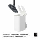 Umbra Flex Sure-Lock Toilet Brush & Holder - Wall Mount or Freestanding - White-10