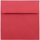 JAM Paper 6 x 6 Square Envelopes, Brite Hue Red Recycled, 100 Pack (2792270g)-Christmas red