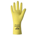 Gants en latex réutilisables Ansell - Grand - Jaune - Paquet de 12-Matériel: Latex