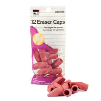 Charles Leonard Wedge Shaped Cap Erasers, Pink, 288 Pack (CHL80799)-Caps have a wedge shaped design