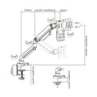 Uplite up to 32" Single Monitor Mount with Mechanical Spring Fully Adjustable Articulating Stand, Sliver (UPMM32M)-Mounting your monitor is a simple process with detachable VESA plates