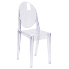 Flash Furniture Ghost Side Chair - Transparent Crystal-Stacks up to 7 High