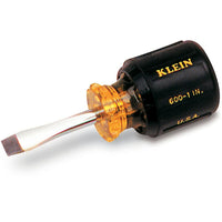 Klein Tools Klein Cushion-Grip Screwdrivers-Heavy-Duty Square Shank - Slot Keystone Tip - 3 Pack-Handle Type Cushion Grip