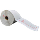 Premium Tape 4" x 8" (102 mm x 203 mm) Thermal Transfer Labels - 3" (76 mm) Core - 4 Rolls-White