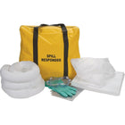 Zenith Safety 10-Gallon Truck Spill Kits, Oil Only, With Nylon Bag-Contents: 10 Sorbent Pads (15" x 17"), 3 Sorbent Socks (3" x 48"), 2 Sorbent Pillows (8" x 18"), 1 Pair Nitrile Gloves, 2XL (11) , 1 Pair Safety Goggles (One Size), 1 Disposal Bag (26" x 36")