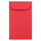 JAM Paper #3 Coin Envelopes, 2.5 x 4.25, Brite Hue Red Recycled, 100 Pack-Coin Envelopes