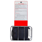 Air Canada Central 20" Softside Carry On Spinner Luggage - Black-Retractable push-button handle