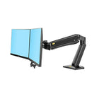 North Bayou 24"-32" Gas-Strut Desktop Dual Monitor Arm - Black (F32-B)-Upright lift distance: 17.3"