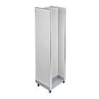 Azar Displays H-Unit Floor Display, 60" x 16", White (700431-WHT)-White plastic