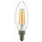 Northern Stars 4W Daylight LED B10 Filament, Clear, 2 Pack-LED B10 Light Bulbs, Filament, Clear