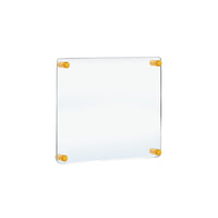 Azar Acrylic Gallery Wall Floating Frames - 20" x 20" - Gold Stand Off Caps - 4 Pack-Sold in a Set of: 4
