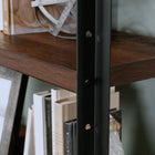 Sauder Briarbrook 2-Shelf Library Hutch - Barrel Oak-Overall Dimensions: 32.25"W x 36.75"H x 11.5"D
