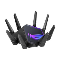 ASUS GT-AXE16000/CA ROG Rapture Quad-Band WiFi 6E Gaming Router - Black-Transfer Rate: 4.8 Gbps