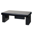 DAC MP-107 Support/support de moniteur réglable en hauteur pour écrans d'ordinateur/ordinateurs portables/imprimantes – Noir-ROBUSTE ET DURABLE - Matériau résistant aux chocs. Supporte jusqu'à 30 kg (66 lb)