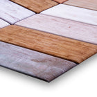 CTG Brands 3D Tile Weathered Chevron Peel and Stick Wall Tiles, 11.8" x 11.8", Multicolor, 6 Pack-Perfect size: each backsplash tile measures 10"L x 10"H in dimensions (approx. covers 4.17 sq. ft. per carton)