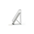 Tri-Arc Manufacturing Aluminum Rolling Ladder, Step Width: 24", Step Type: Serrated, No. of Steps: 11 (WLAR111245)-No. of Steps: 11