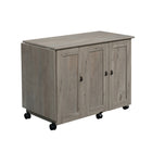 Sauder Select Craft Cart - Mystic Oak (426136)-Mystic Oak - Engineered Wood