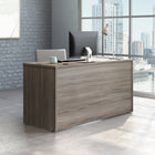 Sauder 59"W Affirm Desk - Hudson Elm-Impact resistant, high-grade thermoplastic edges