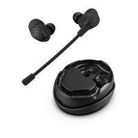 Jlab Work Buds True Wireless Earbuds - Black-10 + hours playtime (single, music) and 5+ hours (single, talk). 55+ hours total (music) / 26+ total (talk)