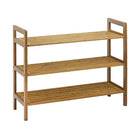 Oceanstar 3-Tier Bamboo Shoe Rack, Natural (3SR1651)-Dimensions: 23.5 x 27 x 10.7