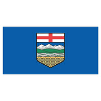 Provincial Flag, Alberta, 4" x 6", 12/Pack-4" x 6" flag, rectangular shape