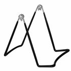 Eddie's #2A Vinyl Coated Wire Display Easel - 4-3/4"H x 3-3/4"W Base - Black - 12 Pack-4-3/4" H x 3-3/4" W