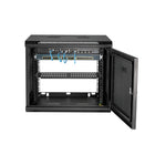 StarTech 9U Wall-Mount Server Rack Cabinet, Up to 20.8" Deep-Maximize compatibility by switching the mounting rails between square cage nut holes or tapped 12-24 holes