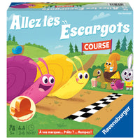 Ravensburger Allez les Escargots (French Edition)-A first course game that introduces young people to the first rules of board games (recognizing colours, waiting your turn, respecting that of others, etc.)