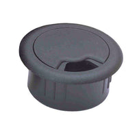 Cord Away 2-3/8" Wire Organizer Grommet - Black-Three adjustable openings