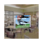 Azar Displays 11" x 14" Acrylic Sign Holder with Suction Cups, Clear, 2 Pack (106611)-For best results, apply to a clean, non-porous surface