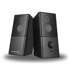 Speedex ES501 Multimedia, 6W Stereo, USB Powered, PC Speaker - Black-Type: PC USB speaker